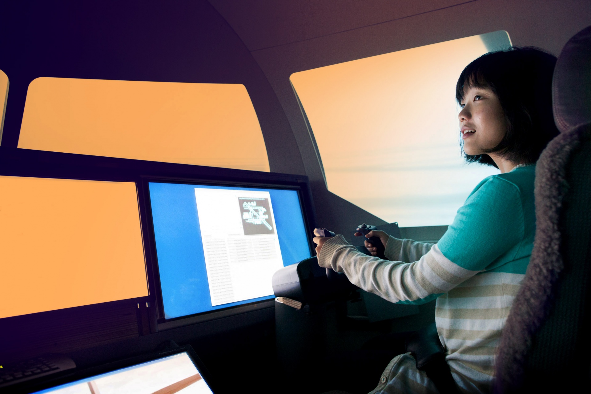 Boeing Simulator Women in Engineering