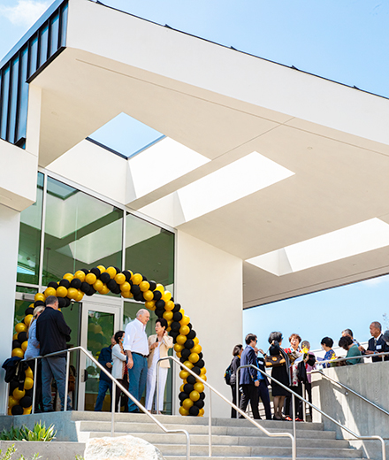 View of anna ngai alumni center