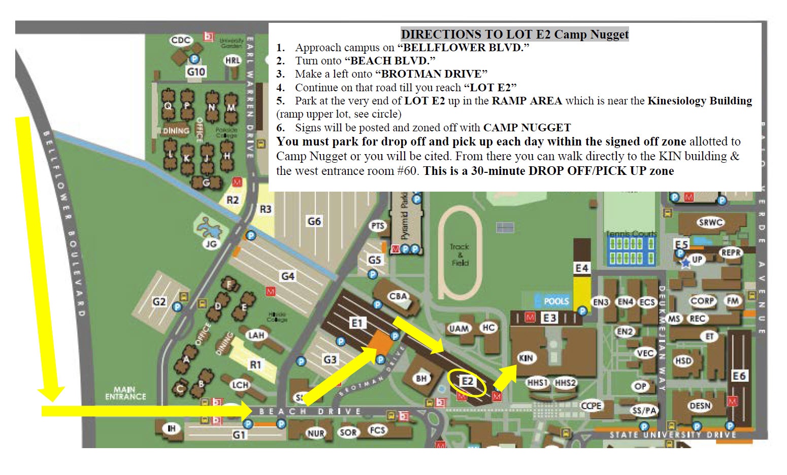 Camp Nugget Map