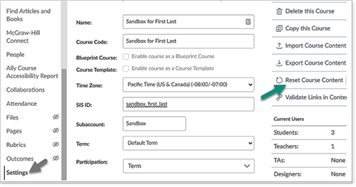 canvas reset instructions