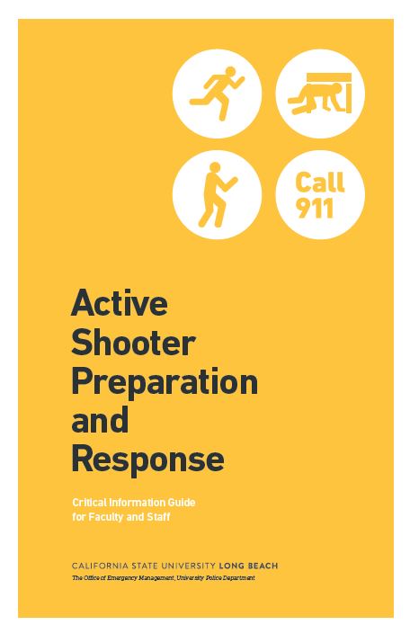 Active Shooter Preparation and Response: Critical Information Guide for Faculty and Staff