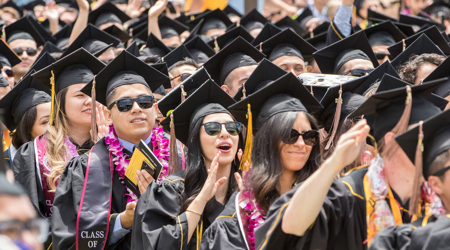 CBA students at commencement