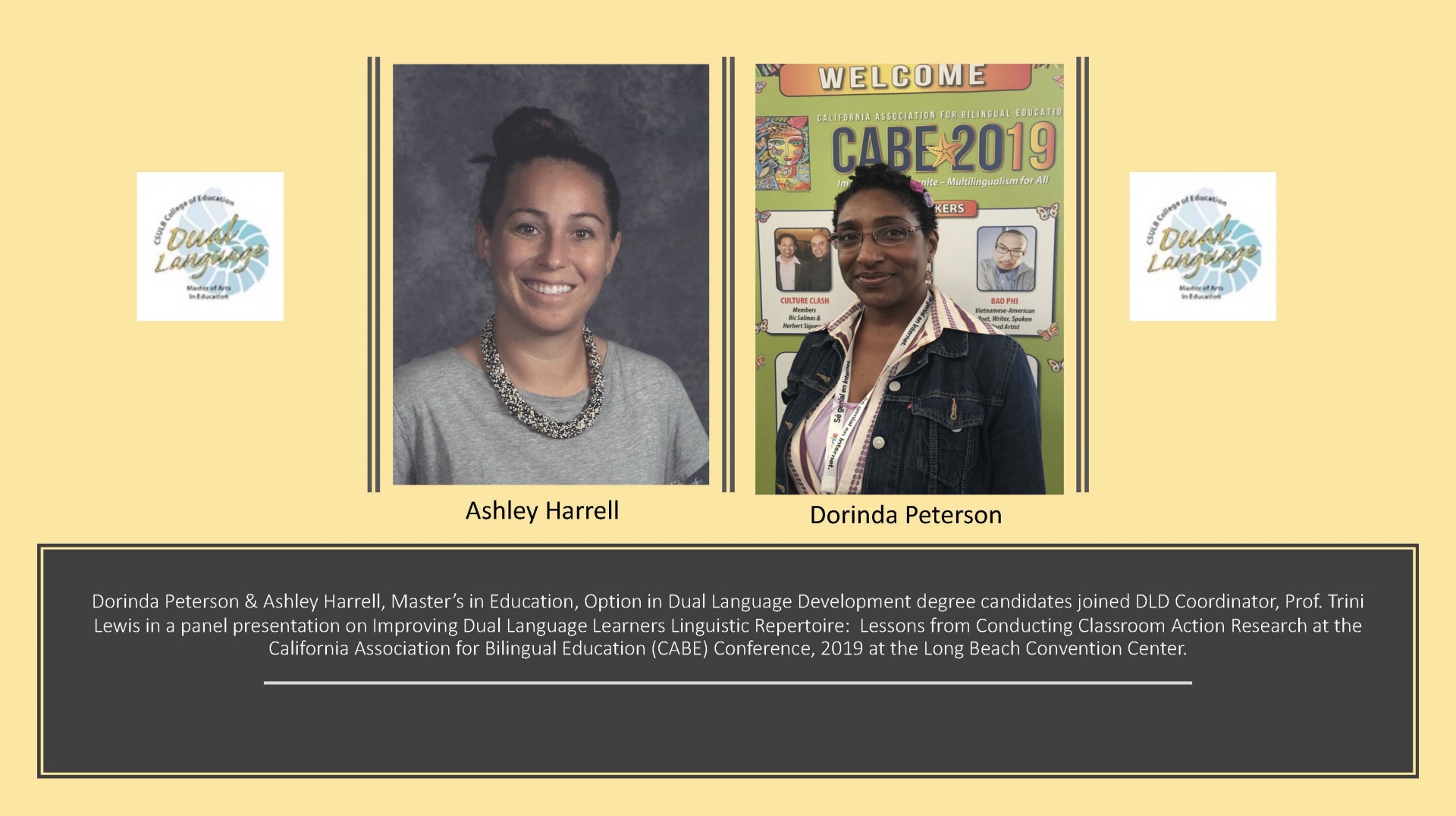 ced_dld_graduate_conf_pres_2019.jpg Dorinda Peterson and Ashley Harrell