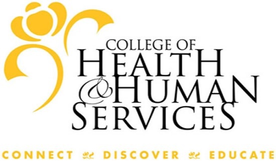 Logo for College of Health and Human Services, click to be r