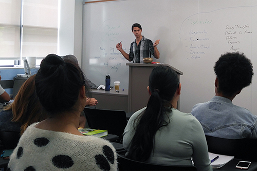 Adam Eurich, who co-taught the class with Cassandra Gearhart