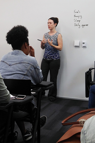 Cassandra Gearheart teaching meditation techniques