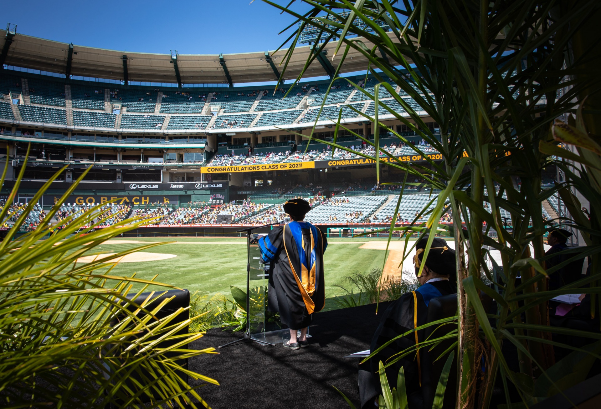 Interim Dean Maples Addressing Graduates