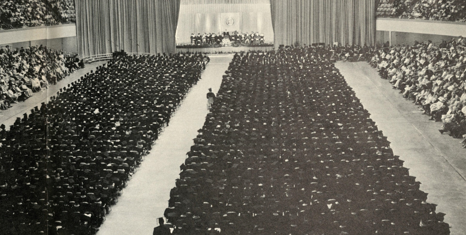 commencement.jpg graduation ceremony, 1969