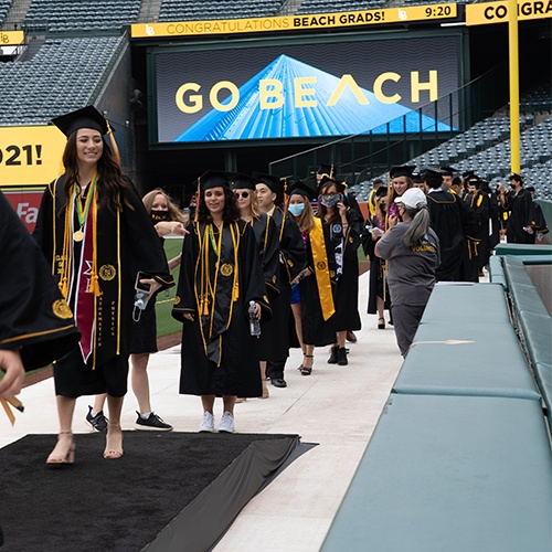 Student processional line