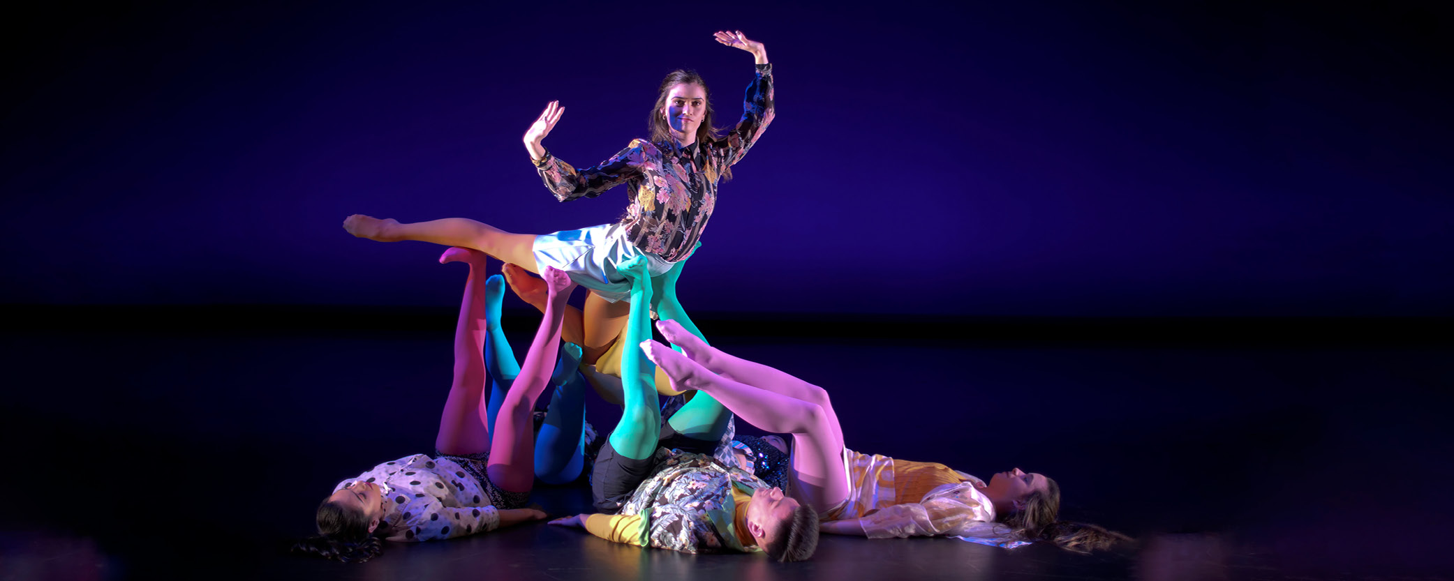 Dancers performing on stage