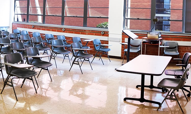 A traditional classroom