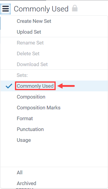 content_ats_instructional-design-turnitin-14-commonly-used2.png Highlighting Commonly Used Menu Item