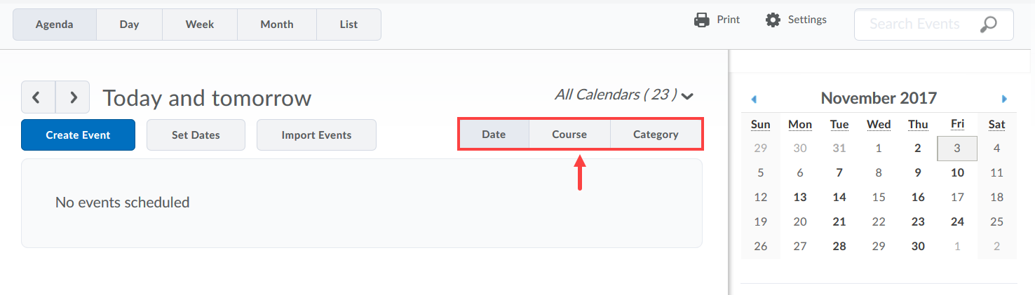 Displaying Events in Agenda View part 2
