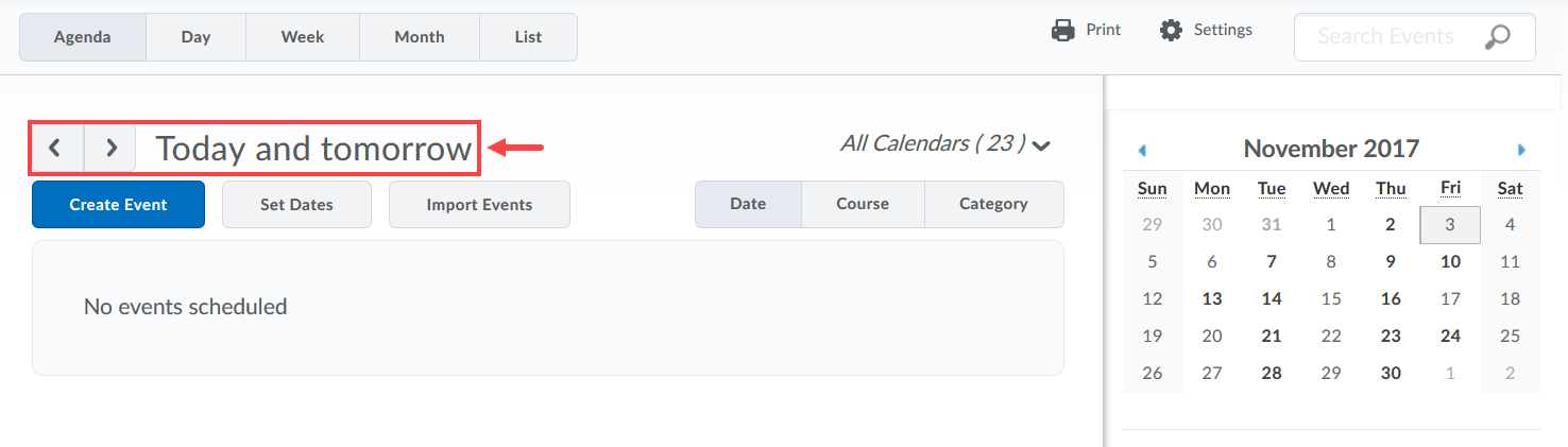 Displaying Events in Agenda View part 3