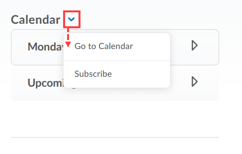 Calendar Context Menu