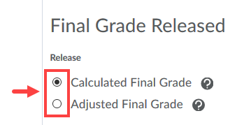 final released grade options