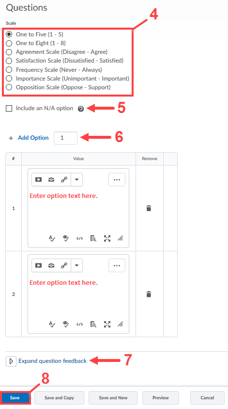 likert question creation