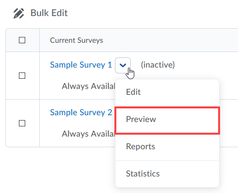 preview survey