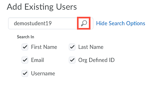 Search Users Function
