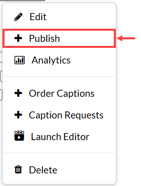 Publish highlighted