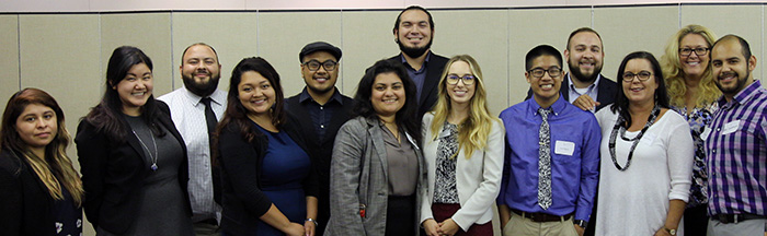 Panel of Speakers and Graduate Students Photo by Gus Lucater