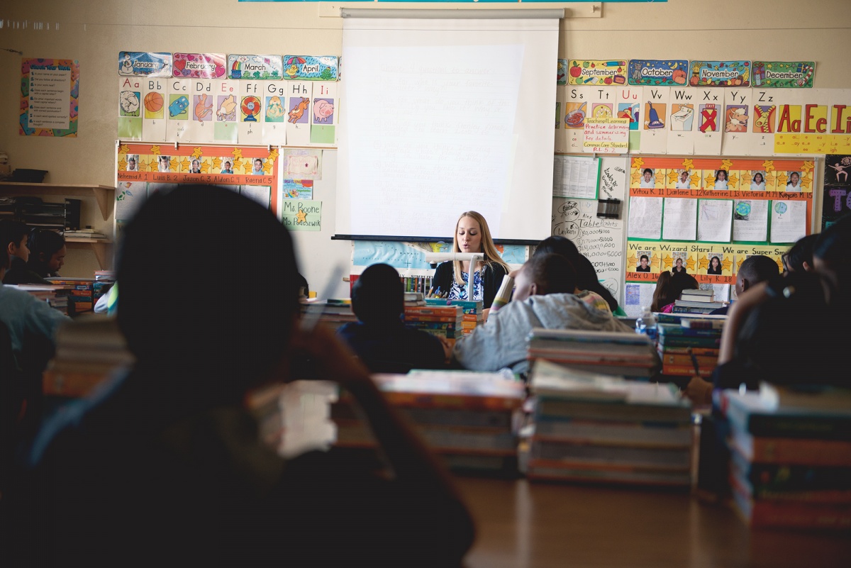 Jodie Podeszwik in Her Classroom