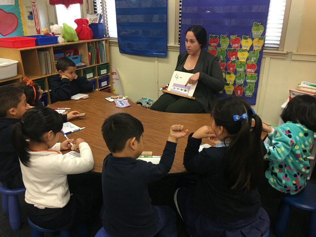 Lacey Gabaldon Teaching in Her Classroom