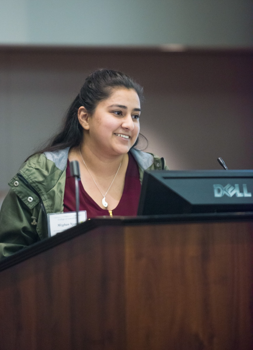 Recipient Mizghan Nyear Speaks at the Reception