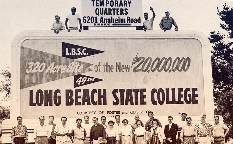 Long Beach State College Sign on Anaheim St.