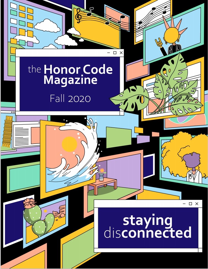 content_honors_fall2020honorcodecover.jpg Honor Code Magazine Cover Fall 2020