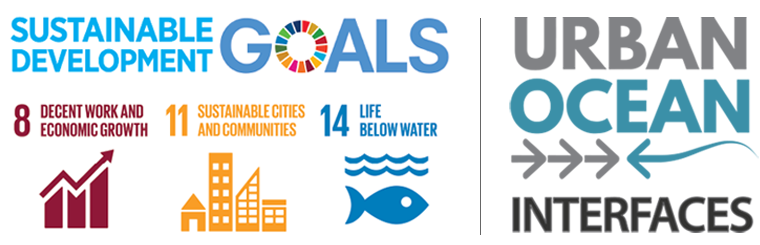 logos, UN sustainable development and urban ocean interfaces