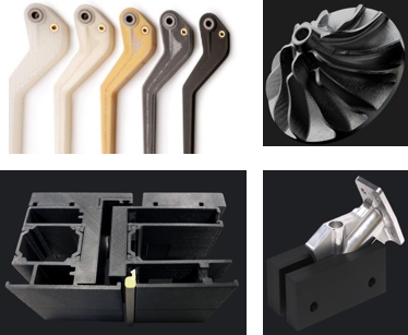 content_innovation-space_markforged-mark-two-collage.png A collection of items that relate to the Printer