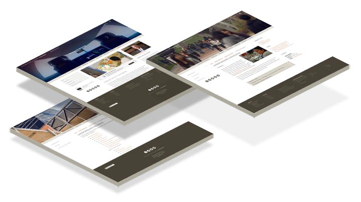 University Template mockups