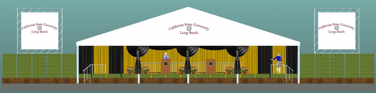 CSULB Commencement Stage