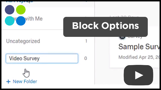Qualtrics - Block Options Video
