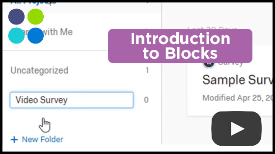 Qualtrics - Introduction to Blocks Video
