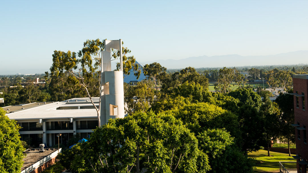 Aerial view of campus