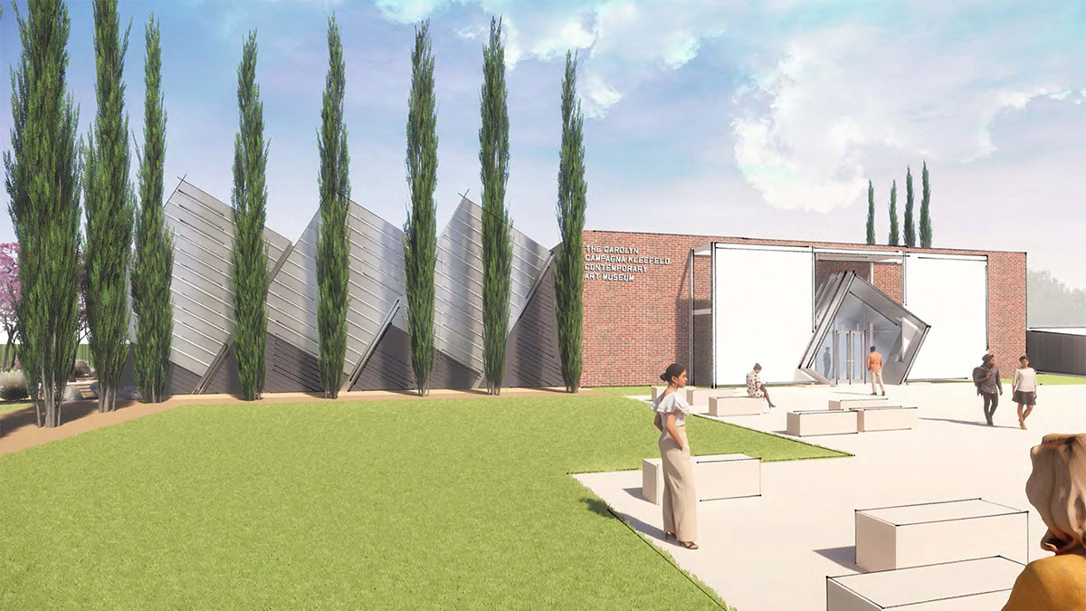 Rendering of the front of renovated Kleefeld Museum