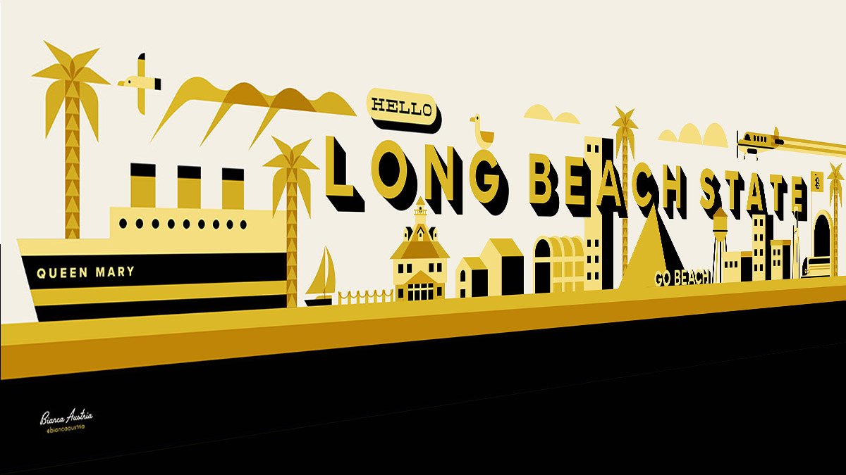 USU Mural of LB landmarks