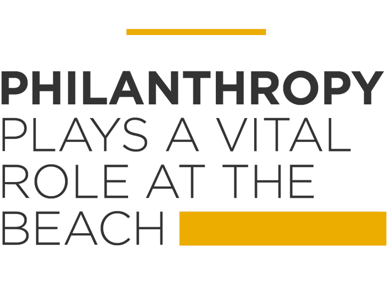 Philanthropy plays a vital role at the Beach