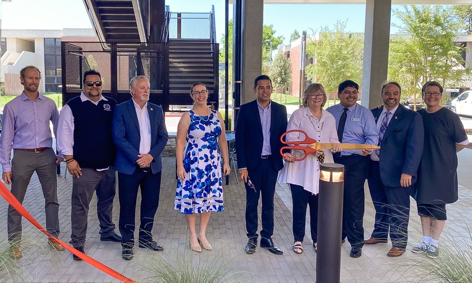 President Conoley, others attend ribbon cutting for new dorm