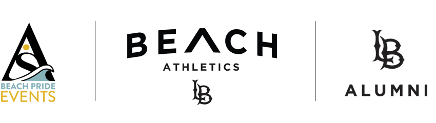 CSULB Alumni, Beach Pride Events and Beach Athletics logos
