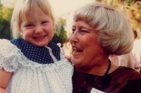 Photograph of Isabel Patterson and child
