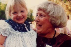 Photograph of Isabel Patterson and child