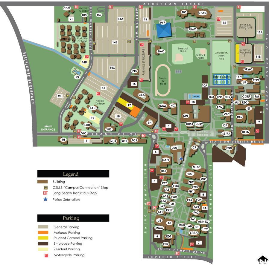 CSULB Campus Map