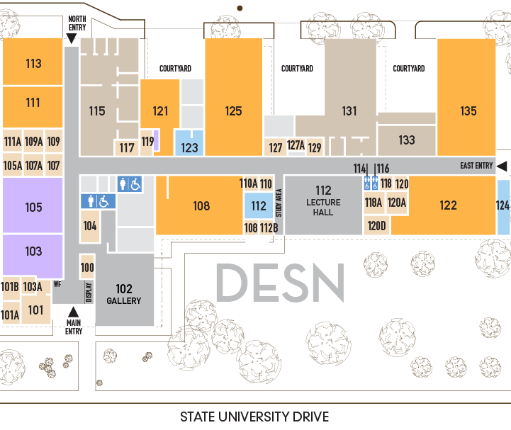 Design Building directory graphic