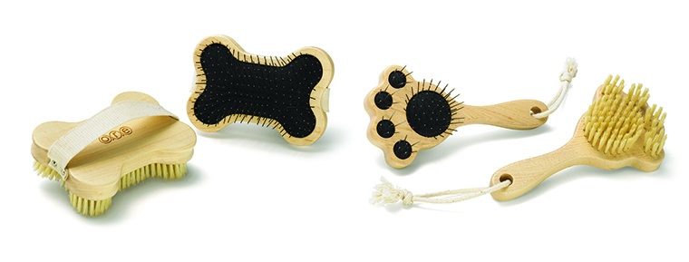 Bone Dog Brush and Paw Pet Brush