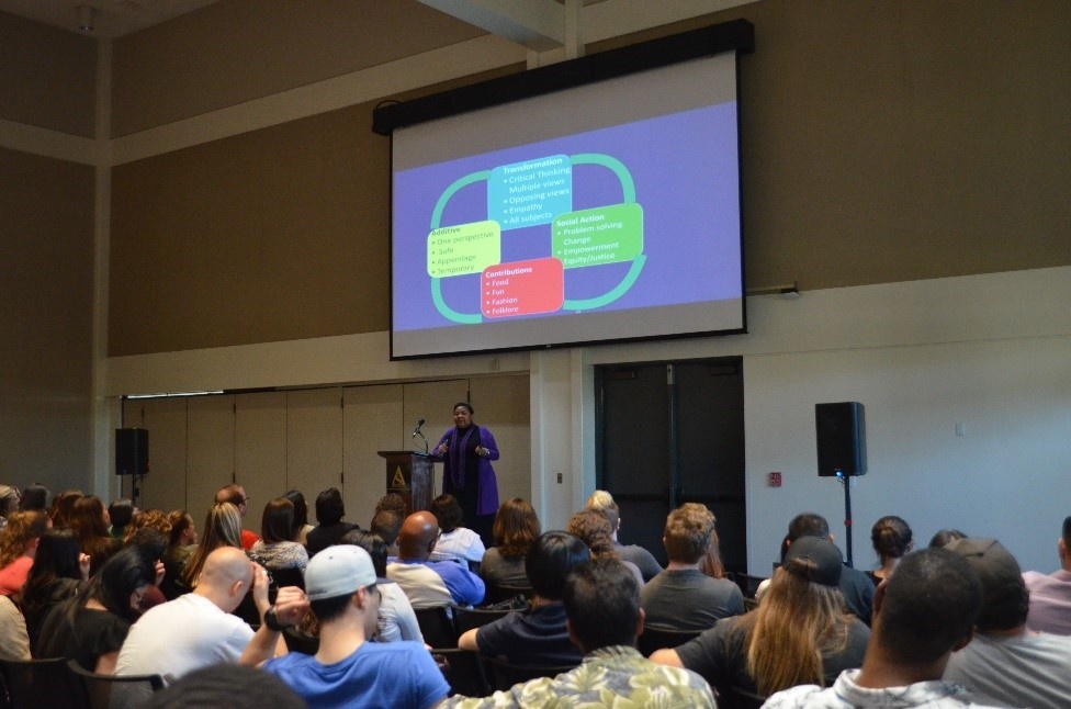 ed_week2.jpg Dr. Donna Y. Ford speaking at annual Veffie Milstead Jones E