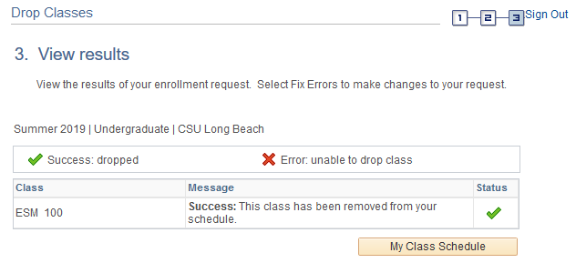 ees17.png Screen shot of the Drop Classes confirmation page