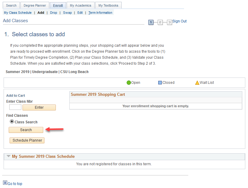 ees3.png Screen shot highlighting the Search button in the student's
